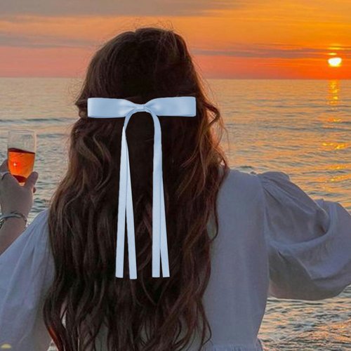 papasgix Hair Bows Clips for Women, Hair Ribbon Hair Bows Bows knot Hair Clips Hair Barrettes with Bow Hair Accessories (5, Green+Pink+Blue+Beige White+Black)