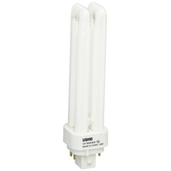 Ushio BC2942 3000143 - CF18DE/835 Double Tube 4 Pin Base Compact Fluorescent Light Bulb