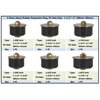 Dsnaduo 4 Sizes (6pcs) Rubber Expansion Plug, Automotive Rubber Freeze Plug Fit Hole Size: 1-1/2"~2” (38mm~50mm)