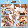 WATINC 24Pcs Christmas Nativity Scene Cross Craft Kit for Kids, Make Your Own Jesus is The Reason for The Season Hanging Ornaments, Jesus Birth Faith Trust Love Sunday School Church Party Decor