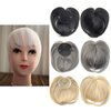 Faringoto Human Hair Wigs with Bangs for Black Women Natural Black Bangs Hair Pieces