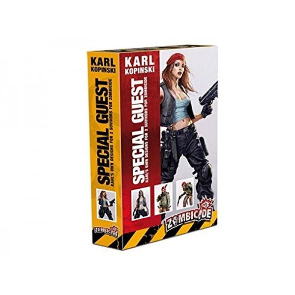 CMON Zombicide Karl Kopinski Special Guest Box - Unleash 2 Unique Survivors & Their Zombivor Counterparts! Cooperative Tabletop Miniatures Strategy Game, Ages 14+, 1-6 Players, 1 Hr Playtime, Made