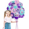 38pcs Mermaid Balloons Purple Glitter Balloons Confetti Balloons Mermaid Starfish Oyster Shell Design Mermaid Party Decorations Mermaid Baby Shower Birthday Party Supplies