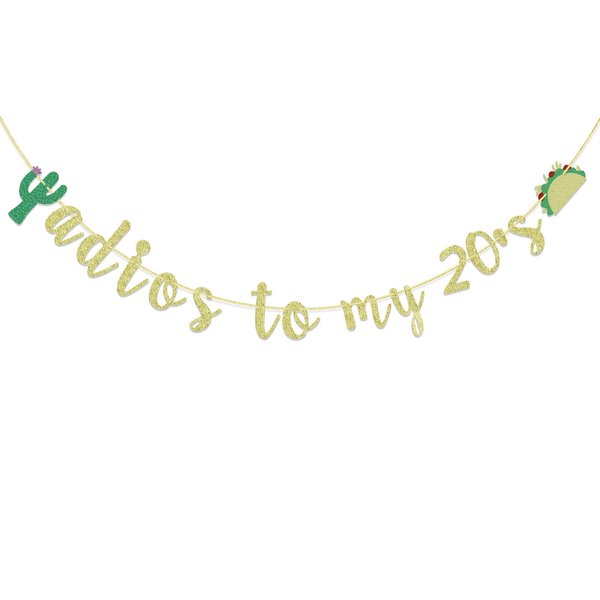 Adios To My 20's Banner, 30th Birthday Banner, Mexican Fiesta Decor