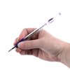 Pentel BK91V R.S.V.P. Stick Ballpoint Pen, 1mm, Trans Barrel, Violet Ink (Pack of 12)