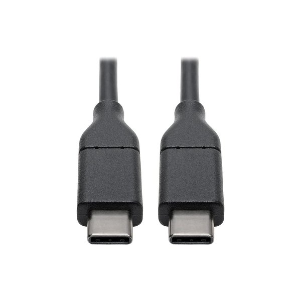 Tripp Lite USB 2.0 USB C Hi-Speed Cable w/ 5A Rating 20V M/M USB Type C USB-C Charging 6ft 6' (U040-006-C-5A),Black