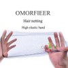 OMORFIEER Hair netting Invisible Hair Nets Hairnet 20 PCS 16 inch Black
