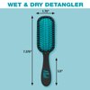Conair The Knot Dr. hair brush - Pro Mini Detangler, Detangling, Heat Resistant, Irregular shape, Rubber, 1 Count, Black + Blue, All hair types, Unisex
