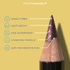 Studiomakeup Color Smooth Eyeliner Pencil - All Day Wear, Waterproof Eyeliner with Built-In Smudger - Smudge Proof Eyeliner Safe For Sensitive Eyes - Eye Liner Pencils for Smoky & Natural Look