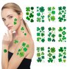 Hamiutci St Patricks Day Tattoos, St Patrick’s Day Shamrock Temporary Tattoo St. Patrick's Day Shamrock Face Stickers, Waterproof Saint Patricks Day Clover Tattoos Art Make up Deco Irish Party Favors