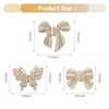 3 PCS Pearl Hair Clips for Women Small Pearl Claw Clip Metal Butterfly Bowknot Pearl Hair Accessories Non Slip Fancy Hair Clips Pearl Barrette for Women