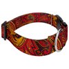Country Brook Petz - Deluxe Fire Paisley Dog Collar - Paisley Collection with 5 Classy Designs (1 1/2 Inch, Large)