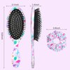 Hair Brush For Girls Dinosaur Brush For Curly Hair Kids Detangler Brush For Thick Hair Women Girls Brush Set Toddler Wet/Dry Little Girl Brush