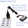 Blomiky 2 Pack 7.4V 1A USB Charger Cable with XH-3P Plug for 7.4V 2S Lipo Battery with XH-3P Connector 7.4V 1A USB XH-3P 2