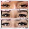 Yawamica Fluffy Lash Clusters Premade Cluster Eyelash Extensions Wispy Cat Eye Lash Clusters 200D Volume 9-18mm Individual Lashes Left Right Cluster Lashes 240pcs DIY Lash Extension by Self