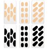 96 Pairs Eyeglass Nose Pads Soft Foam Adhesive Anti-Slip Silicone Glasses Nose Pads Self Adhesive Nose Pads Stickers for Eyeglasses Glasses Sunglasses（Black and Skin Color)
