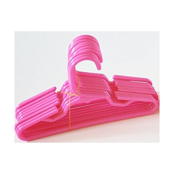 DollsHobbiesNmore 12 Pink Doll Clothes Hangers Fits 18 Inch Girl Doll Clothes