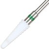 Pana Professional 3/32" Shank Size - White Small Tapered Cone Ceramic Bit Coarse Grit - Nail Drill Bit for Dremel Machine