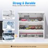 1:64 Scale 4-Tiers Vehicle Model Display Case Parking Lot Real Scene with LED Light, 3-Tiers Acrylic Model Car Display Case with LED Light and Dust Proof Door for Storage & Display