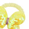 YISSION 6PCS Sparkly Butterfly Hair Ties for Girls Cute Colorful Elastics Hair Ties Soft Rubber Bands Toddler Kids Baby Hair Accessories for Girls