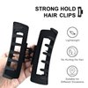 4 Pack Square Claw Clips, Hair Claw Clips for Women Girls, 3.5" Medium Non-slip Hair Clips, Rectangular Claw Hair Clips,Rectangular Jaw Clips Hair Clips Gifts for Women Girls