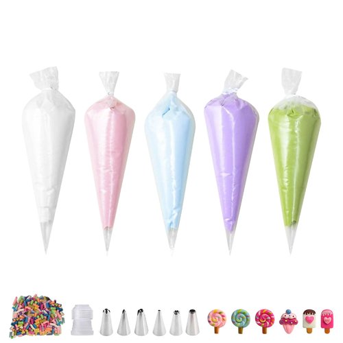 5 Colors 3.5Oz Decoden Cream Kit, Simulation Fake Whipped Cream Glue, Deco Cream, Suitable for DIY Crafts and Phone Case Decoration (Light Colored Series)