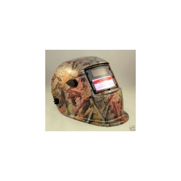 Solar Auto Darkening Welding & Grinding Helmet Hood Mask Golden Leaf Camouflage