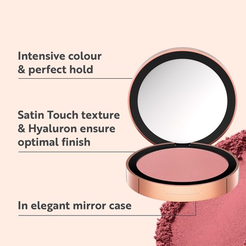 M. Asam Magic Finish Satin Blush Peachy Rose Blush (0.14 Oz) – Make-Up Powder Blush For A Fresh & Radiant Look With Hyaluronic Acid & Ultra-Fine Color Pigments For Fuller Looking Cheeks