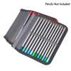BTSKY® High Capacity Zipper Pens Pencil Case- Multi-Functional Stationery Pencil Pouch 72 Slots Colored Pencil Case Portable Pencil Bags With 2 Removable Sleeves Grey