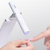 GAOY Cordless Nail Lamp with Stand, Handheld UV Light for Gel Nails, Rechargeable USB Nail Dryer for Fast Curing, White