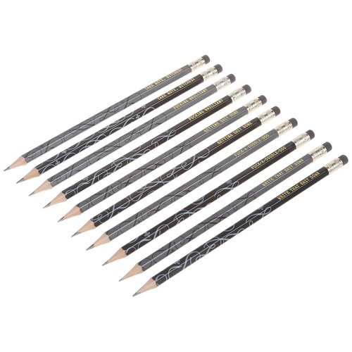 Chronicle Books F*cking Brilliant Pencil Set, Wooden, 10-Piece, with Inspirational Profanity and Calligraphic Flourishes