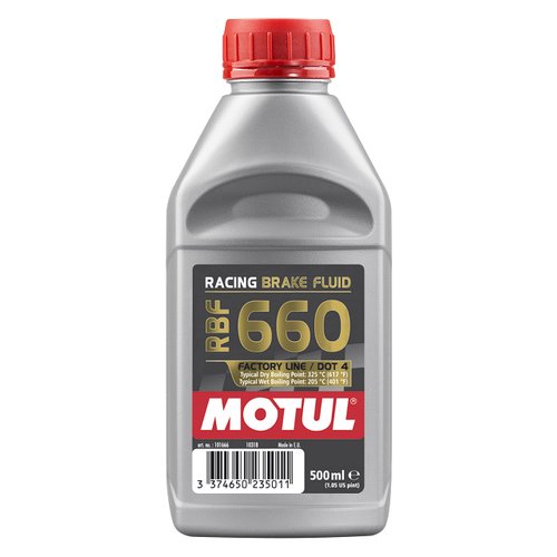 Motul 101667 RBF 660 Dot-4 100 Percent Synthetic Racing Brake Fluid - 500 ml