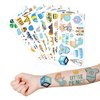Prince Temporary Tattoos Birthday Party Supplies Favors Decorations Baby Shower Prince Little Boy Royal Blue Super Cute 92PCS Tattoos Stickers for Kids Boys Girls Classroom Rewards Gifts Ideal