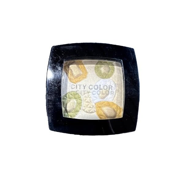 City Color Mosaic Gem Eye Shadow Palette, Green and Yellow