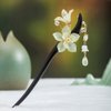 Wood Flower Hair Stick Hairpin Hair Comb Tassel Pendant Hair Updo Accessories Chinese Hair Chopsticks MGPFERD