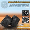 RC Station 12mm Hex RC Wheels and Tires 2.8 RC Tires 1/10 Scale RC Truck Tires Wheels for Traxxas Rustler Stampede Hoss 2wd 4x4 vxl Tires Wheels Arrma Redcat RIAARIO AMORIL Tires Wheels Preglued 4PCS