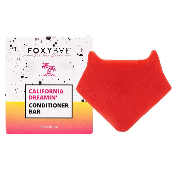 FoxyBae Conditioner Bar for Hair - with Biotin, Rice Protein, Coconut Oil, & Jojoba Oil - Sulfate Free, Paraben Free, Cruelty Free - Solid Conditioner Bars for Women & Men - 2 oz