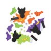 Playing with Scissors 12 Halloween Colorful Bat Foam Craft Kit for Kids-Arts and Crafts-Classroom Activity-Party Favor