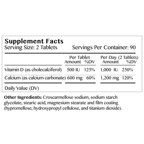 Neoflex Calcium + Vitamin D Dietary Supplement, Bone & Joint Health Supplement, 180 Capsules