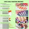 Saviland 48 Colors Nail Art Gel Paint Kit - 63Pcs Solid Gel Nail Polish Kit with Nail Art Painting Gel and 15pcs Gel Nail Art Brushes for Nail Art Design Manicure DIY at Home & Nail Salon