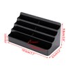 Hipiwe Business Card Holder for Desk- 8 Pocket Acrylic Business Card Display Stand Office Desktop Name Card Organizer,Fits 480Pcs Business Cards (Black ,2 Pack)