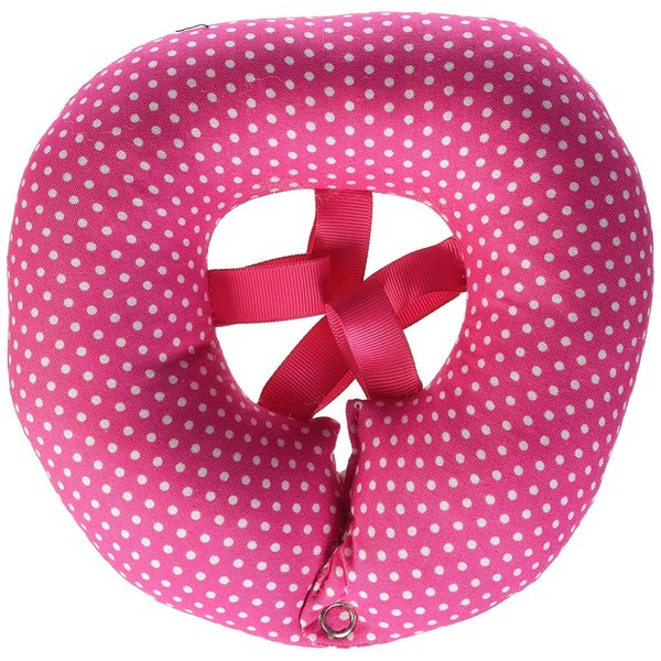 Puppy Bumpers - Pink Dot - Size 10-13" Made in USA Puppy Bumpers 100% Cotton Stuffed Safety Fence Collar to Keep Your pet Safely on The Right Side of The Fence.