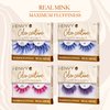 iENVY False Eyelashes Real Mink Color Couture Full Colored Lashes Maximum Fluffiness and Volume Fake Eyelashes (Blue)