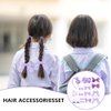 Bekecidi 20 PCS Girls School Hair Accessories Purple Bow Hair Clips Bow Headband Hair Ties Elastic Hair Bands Ribbon Hair Barrettes Hair Accessories for Toddlers Kids Christmas Birthday Gift