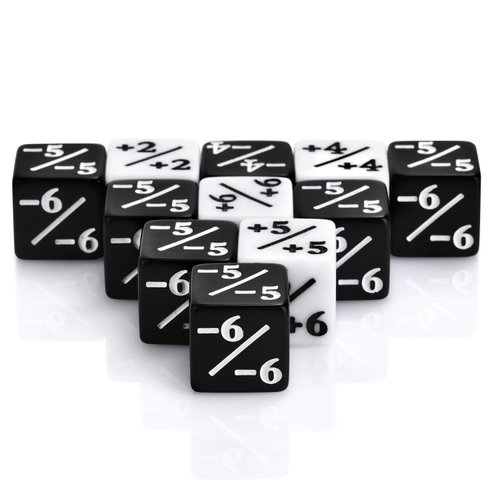 QuadPro 30 Pieces Dice Counters Token Dice Set D6 Dice Cube Compatible with MTG, CCG, Card Gaming Accessory