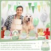 Sabary 12 Pcs Sage Green Gold Happy Birthday Decoration Gold Honeycomb Centerpieces Party Supplies Balloon Crown Paper Centerpiece Table Decorations Royal Table Centerpieces for Men Women Party