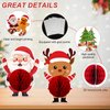 Christmas Party Honeycomb Centerpieces for Xmas Table Decorations, 9Pcs Christmas Center Pieces Tabletop Signs, Cute Santa Snowman Reindeer Holidays Honeycomb Centerpieces for Christmas Party Supplies
