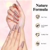 Bevimee Holographic Nail Polish 12ML Fast Drying Iridescent Chameleon Sparkly Nail Polish Rainbow Effect Shimmer Glitter Nail Polish Dark Brown Holo Nail Lacquer Polish Nail Art-No Require Cured 1PCS