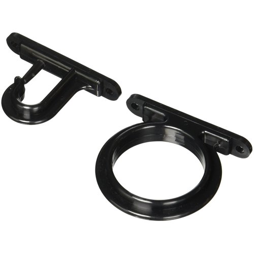 DU-BRO Fishing Rod Holders, Storage Rack for Boat, Garage, Truck or Cabin, Width 2 5/8”, Black