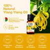 Kukka Ylang-Ylang Essential Oil for Diffuser- 100% Natural Therapeutic Grade Ylang Ylang Essential Oil for Skin - Ylang Ylang Oil for Hair Growth & Aromatherapy (0.34 fl Oz)